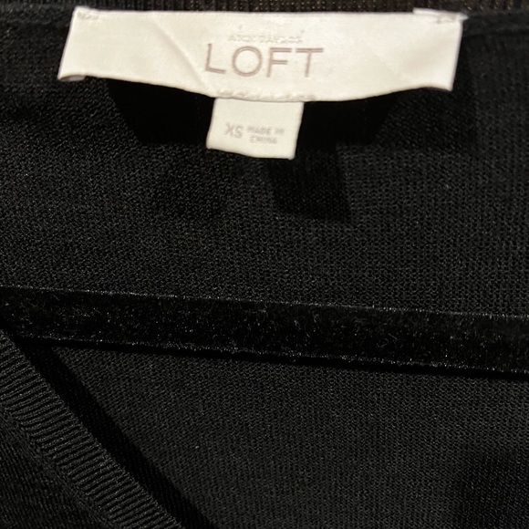 2/$15 Loft women’s black xs sweater - Picture 10 of 12